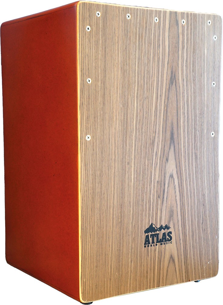 Atlas CAJON BOX DRUM. Walnut Front, snare, enhanced bass. AC-20-W, at Hobgoblin