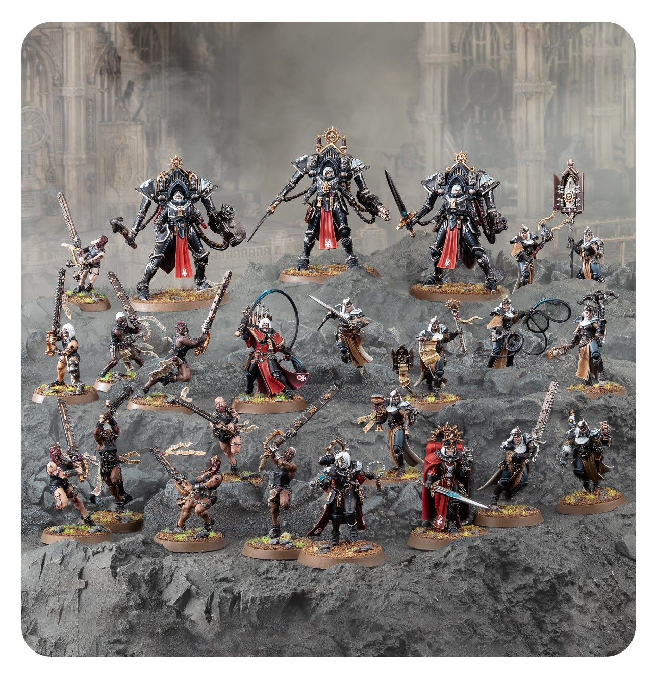 Games Workshop Noir Figurine Warhammer 40K - Bataillon Armageddon : Adepta Sororitas - Bild 3