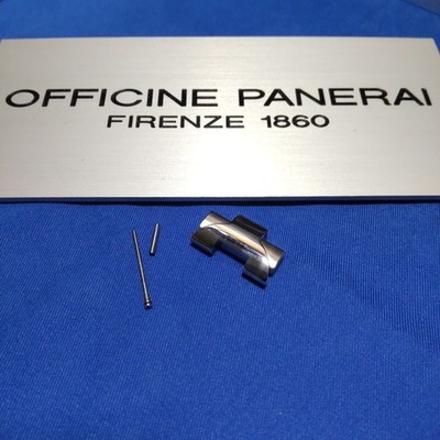 Original Neu PANERAI Uhrenarmband Glieder 20mm SS Stahl poliert & gebürstet #484