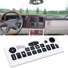 For 2003-2006 CADILLAC CHEVY GMC NAVIGATION RADIO BUTTON REPAIR DECAL STICKERS