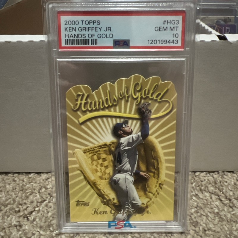 2000 TOPPS KEN GRIFFEY JR HANDS OF GOLD #HG3 PSA 10 GEM MINT GOAT MARINERS HOF