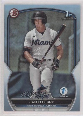 2023 Bowman 1st Edition Sky Blue Foil Jacob Berry #BPPF-108 fm0