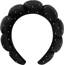 Spa Headbands Puffy Makeup Skincare Headbands for Washing Face or Facial, Terry
