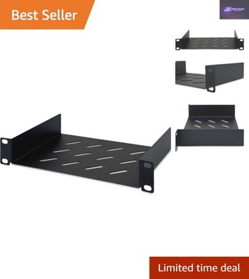 Schwerlast 10 Zoll Rackmontage Regal - 1 HE perforiertes Design für Gerätelagerung