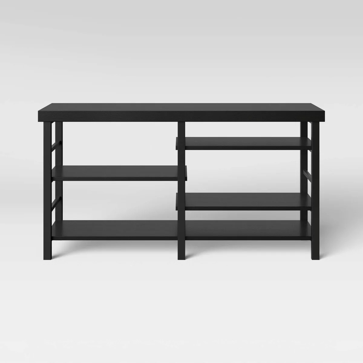 For Tvs Up To 50" Black Wood Grain Finish Essentials