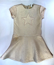 PL Kids Size 8 Girls Sparkle Star Fit  Flare Dress   Shimmery Chevron Pattern