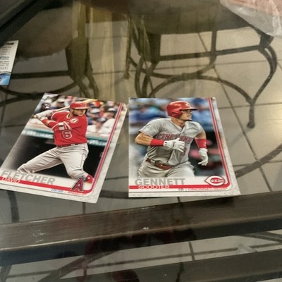Topps 2019 MLB Trading Card Lot David Fletcher Angels & Gennett Reds