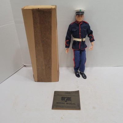 Vtg 60's Hasbro GI Joe Late Issue Dress Marine Mail-in Box Rare Dog Tag Booklet