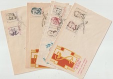 POLAND: SCOTT #769-776 DOCTORS/MEDICINE (4 COVERS) 1957 FIRST DAY COVERS