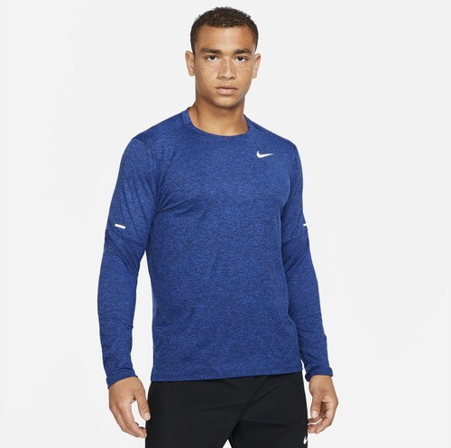 NewXL Nike Dri-Fit Element Running Long Sleeve Crew Shirt Blue DD4754-451 Men