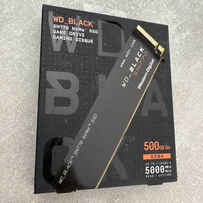 Western Digital WD_BLACK SN770 500GB M.2 NVMe Interne SSD (WDS500G3X0E) - TOP