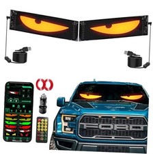 Devil's Eye 2-Pack: 19.3"x4.3" Dual LED Eyes   Perfect Sync 19.37x4.33 inch