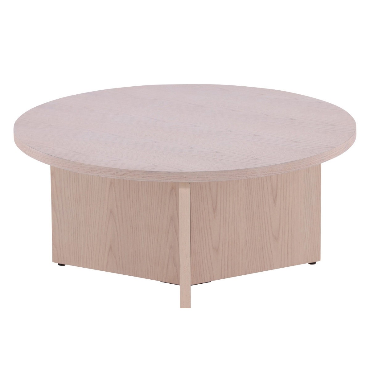 Table basse ronde Salto 65cm naturel pour gagner de l'espace dans les petits salons