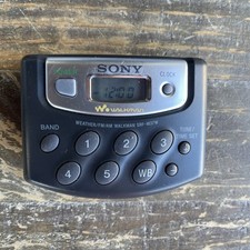 Sony Walkman SRF-M37W Portable AM/FM Weather Band Radio W/ Belt Clip Tested