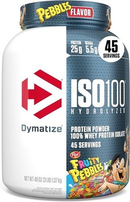 ISO100  Hydrolyzed, Whey Protein Isolate, Fruity Pebbles , 45 serving 10/26