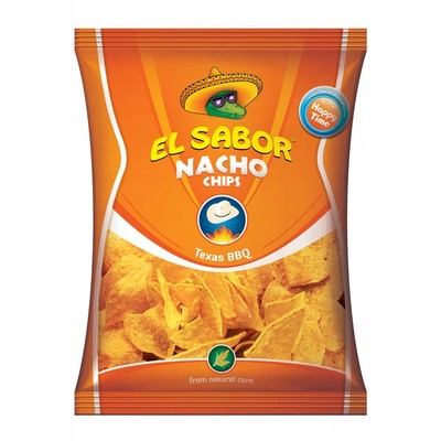 5202175001652 El Sabor Nachos barbecue 100 g GREEK TRADE - HELCOM