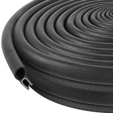 Kikerike Automotive Door Weather Stripping 50Ft Car Door Rubber Edge Trim Seal