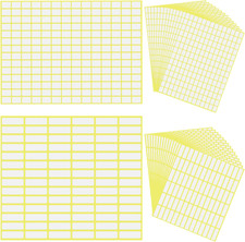 2940 Pcs 9X13 MM Matte Small White Labels Stickers and 1260 Pcs 10X31 MM Blank L