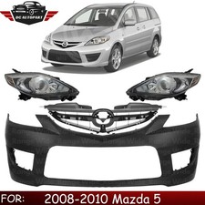 Front Bumper Cover Paintable Grille Assembly Kit For 2008-2010 Mazda 5 Front Bumper Cover Paintable Grille Assembly Kit For 2008-2010 Mazda 5