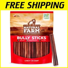 USDA Certified Odor-Free Bully Sticks, 25 Pack
