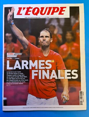 DAS TEAM 20.11.2024 TENNIS LETZTES SPIEL RAFA NADAL DAVIS CUP HOMMAGE COLLECTOR