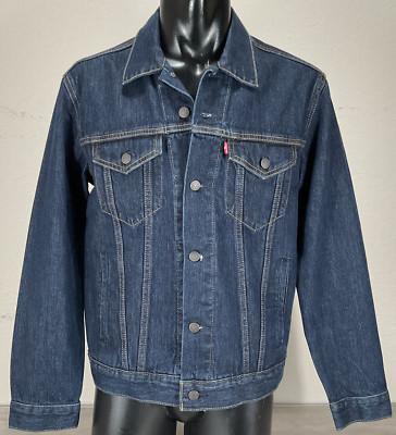 Levis Denim Trucker Jean Jacket Sz M Blue