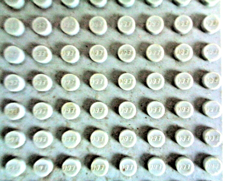 LEGO Classic 700 e X Grundplatte ohne Bodenrohre 10x20 Nopen alt hellgau 8x16 cm - Bild 3 von 4