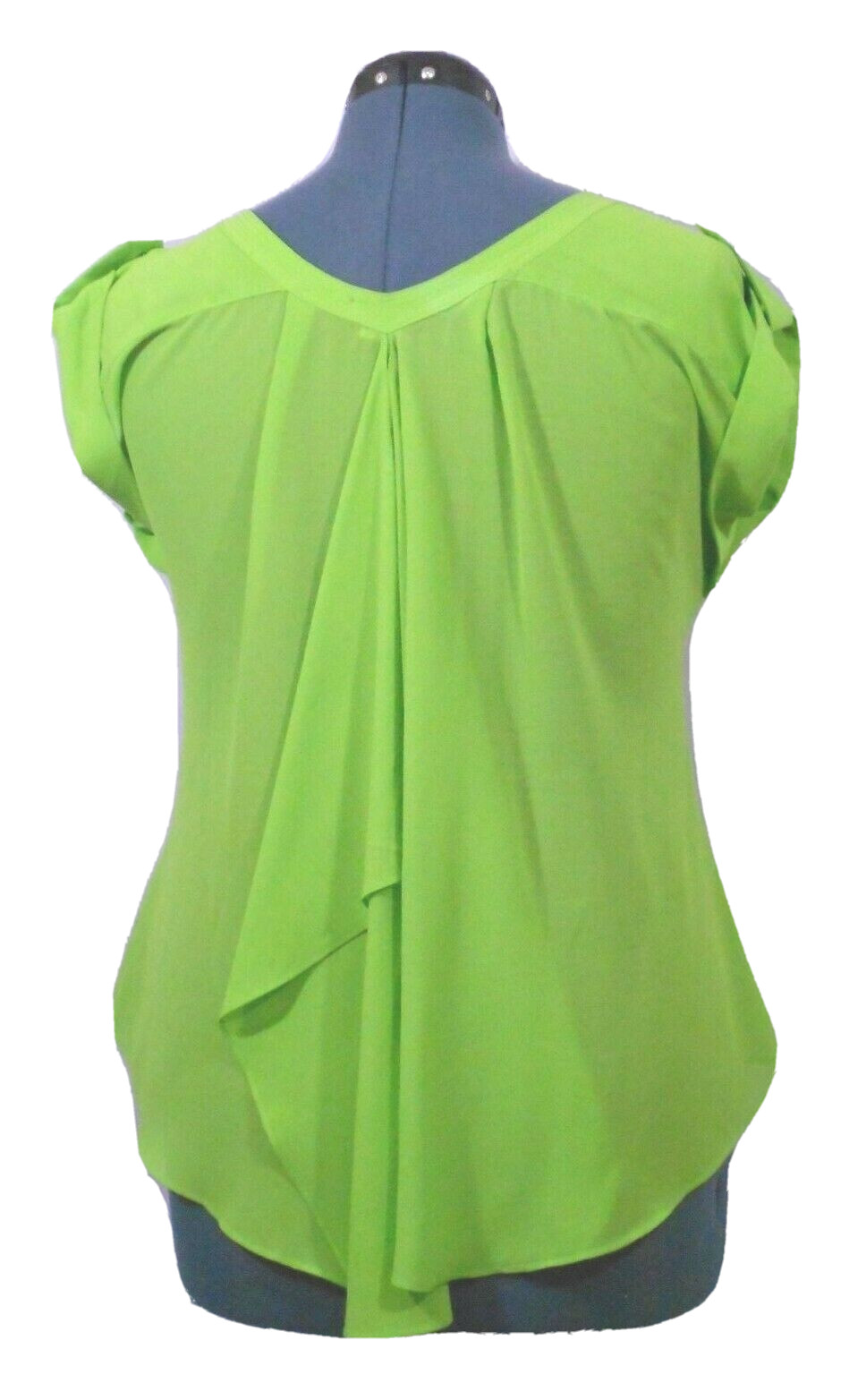 Double Zero Women's Green Pullover Top Split Back… - image 8