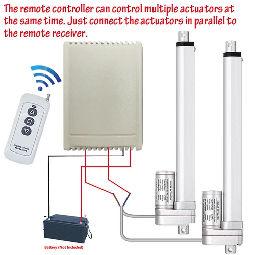 80N 200N 700N 2000N DC 12V Linear Actuator Motor 50mm -1000mm Remote Controller - Picture 15 of 40