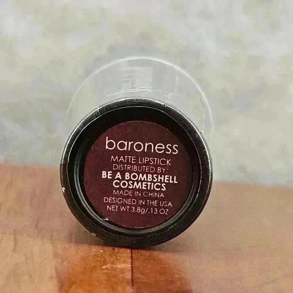 Be A Bombshell Cosmetics Matte Lipstick Color Baroness NEW SEALED - Image 4 of 4