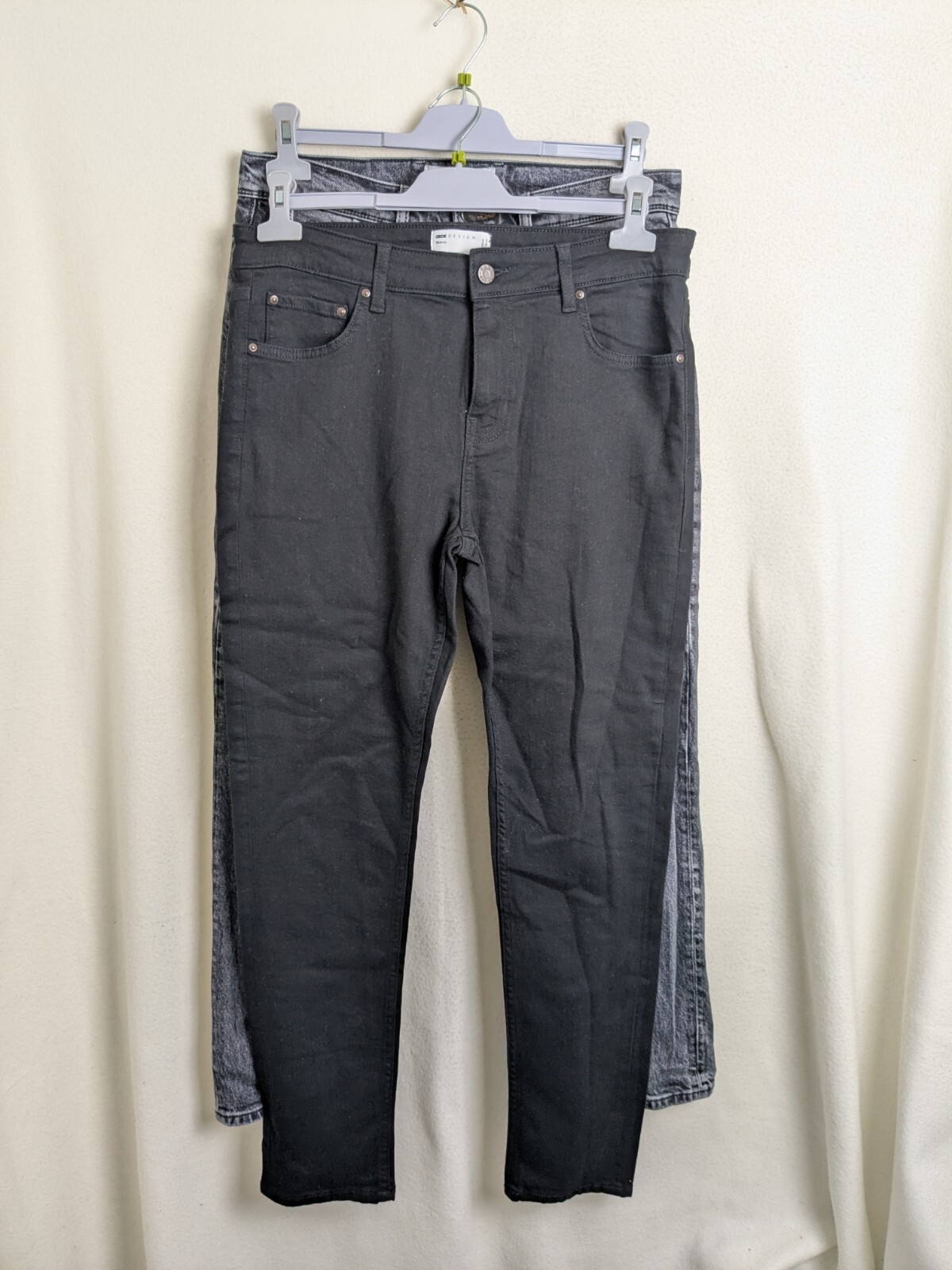 Bundle x2 men's casual trousers jeans denim size w32 L30 black