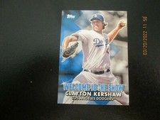 CLAYTON KERSHAW DODGERS  2022 TOPPS WELCOME TO THE SHOW CARD #WTTS-22