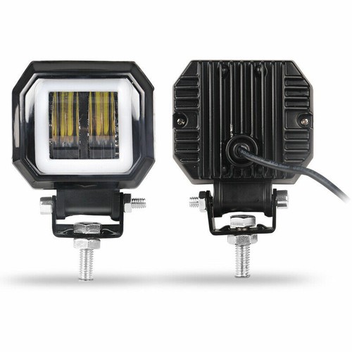 3inch LED Work Light Bar Spot Driving Fog Pods DRL Red Halo Offroad 4WD ATV SUV - Picture 4 of 11
