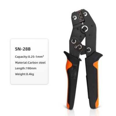 Crimping Pliers Dupont Ferrule Terminals Clamp Wire Connectors Hand Tool Sn-28b