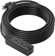 VIVOSUN 50 Ft Extension Cord, 3-Outlet Power Cord for Indoor and Outdoor Use, UL