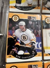 1990-91 Pro Set Hockey Card Bob Carpenter Boston Bruins #4