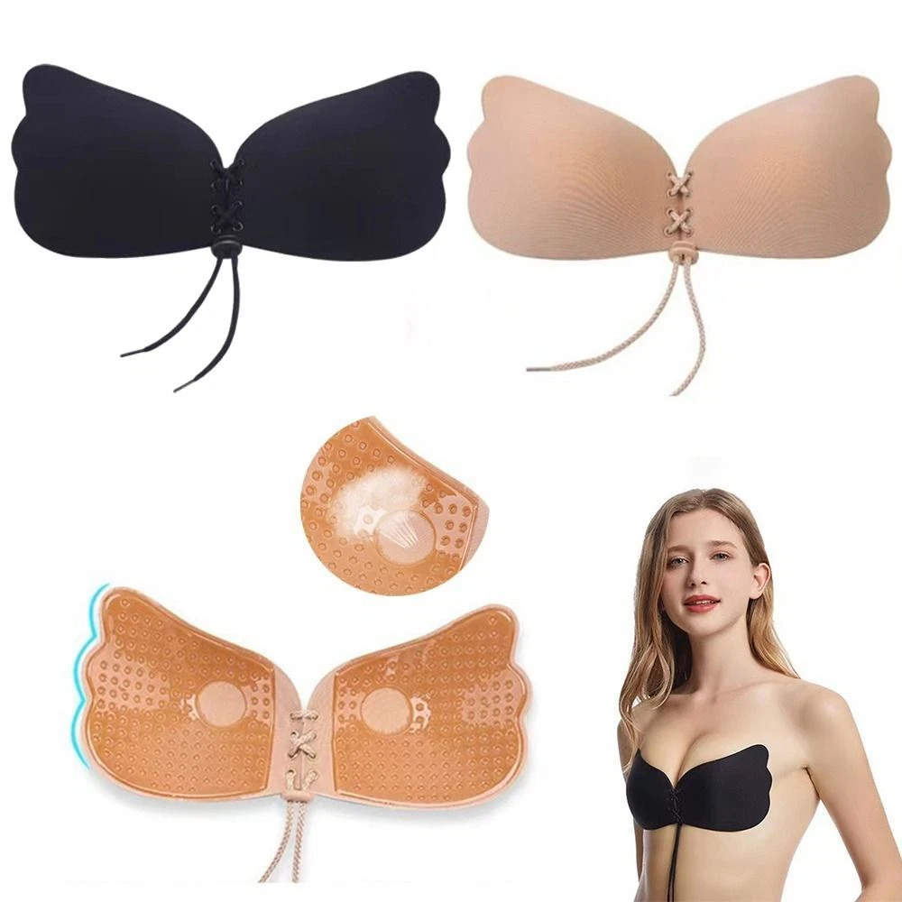 Bras Invisible Sticky Bandeau Backless Bra Push Up Strapless Bras