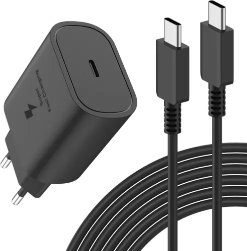 25W Samsung Schnellladegerät USB-C Netzteil Ladekabel Adapter Stecker Typ C DHL - Bild 3 von 16
