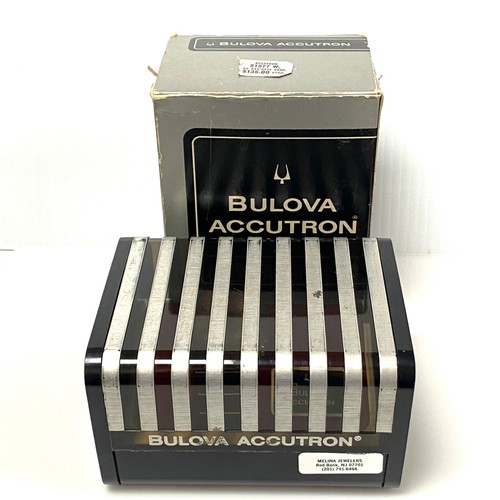 v022 Vintage Bulova Accutron Sputric 2181 Swiss Stainless Steel Wrist Watch +Box - Picture 2 of 11
