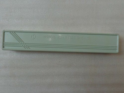 Strumento in metallo Spirit Bubble Level 1976 vintage CCCP cassetta degli attrezzi manuale russa - Foto 11 di 12