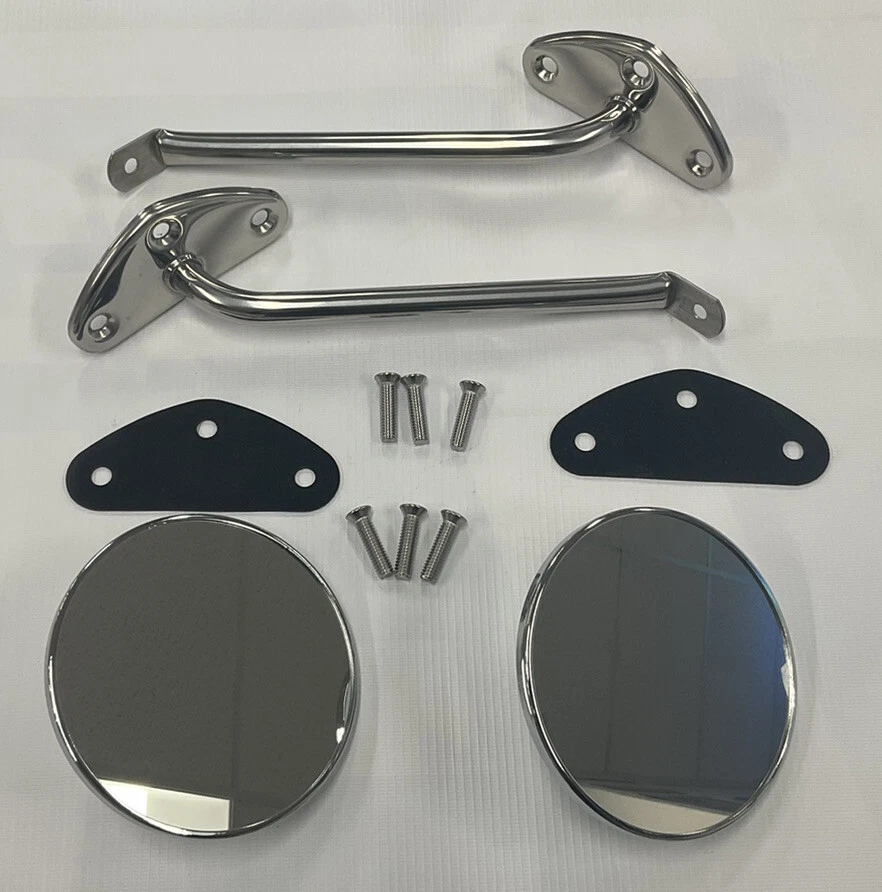 1967 68 69 70 71 72 Chevrolet GMC camión espejo kit tornillos y juntas acanalado nuevo Foto 4 de 4