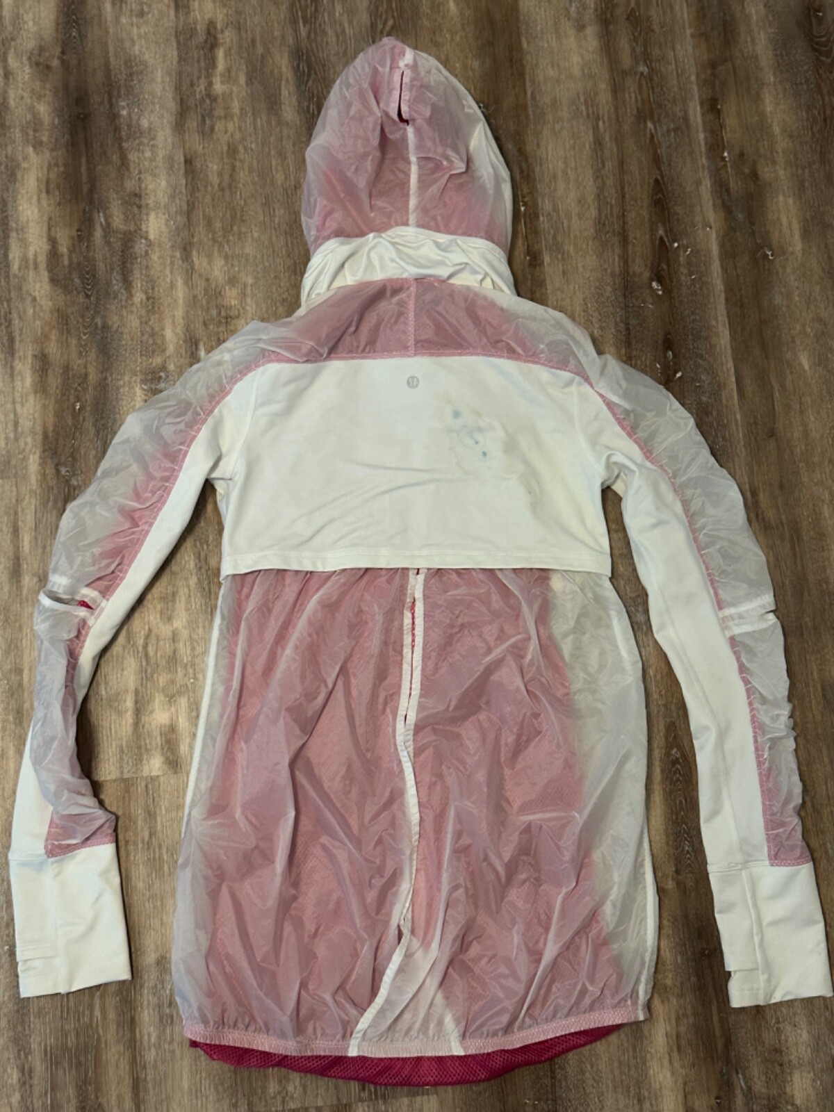 Lululemon Windbreaker Jacket Transparent Hood Hot… - image 10