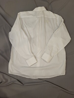 Michael Kors White Long Sleeve Button Down Shirt Mens Size