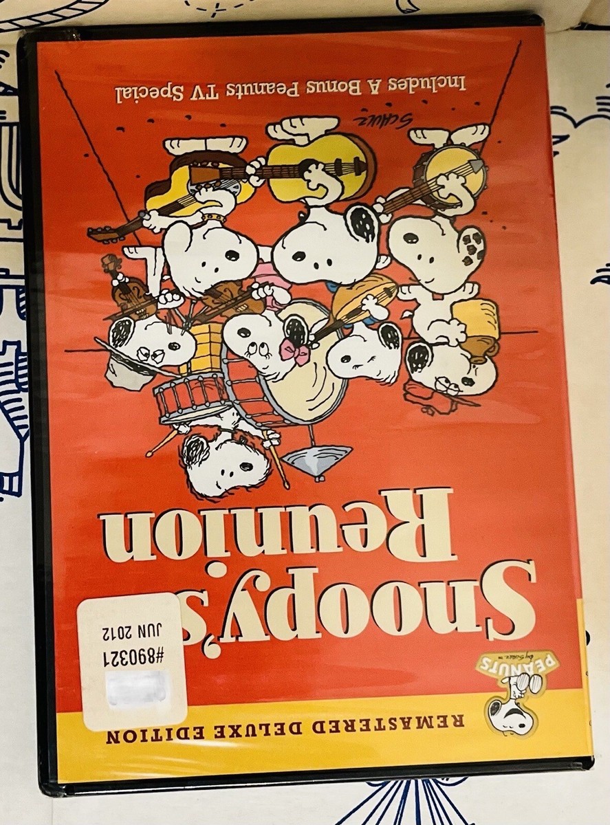 New Peanuts Snoopy's Reunion Dvd Deluxe Edition Remastered Charlie