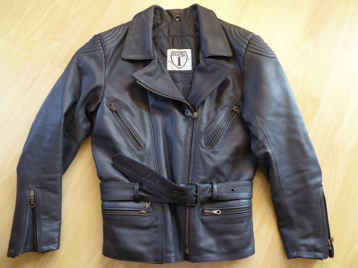 Motorrad Lederjacke Louis Highway Jacke Bikerjacke Motorradjacke