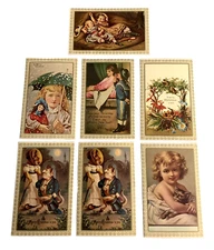 1980s Merrimack Publishing Christmas Postcards Unused Holiday Cards Lot(s) 7