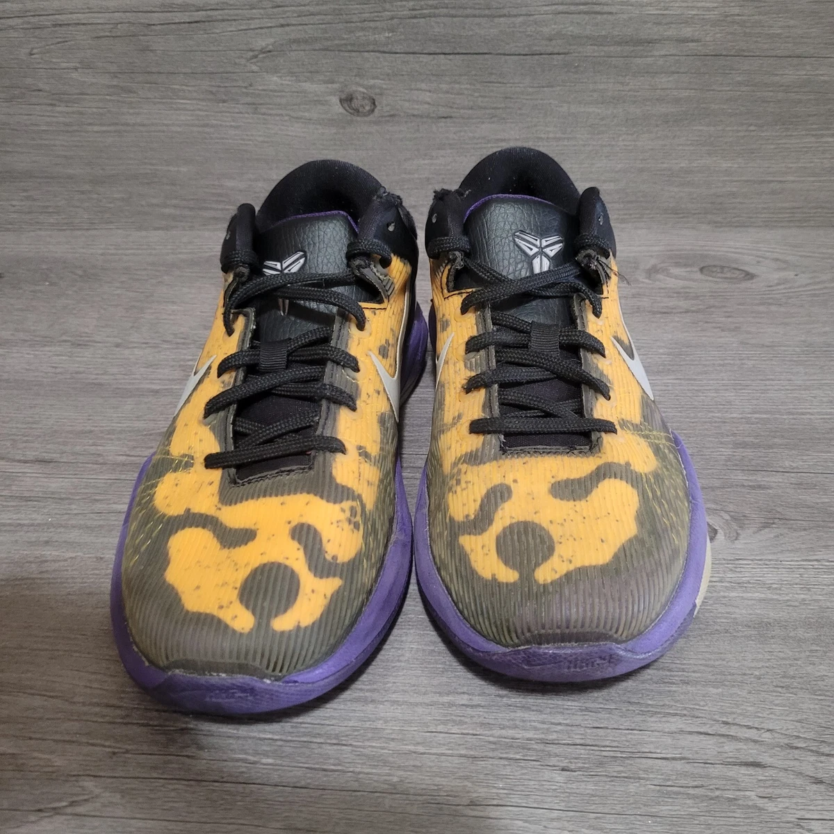 Nike Kobe 7 Poison Dart Frog Lakers Mens Size 6 6y Black Purple Basketball