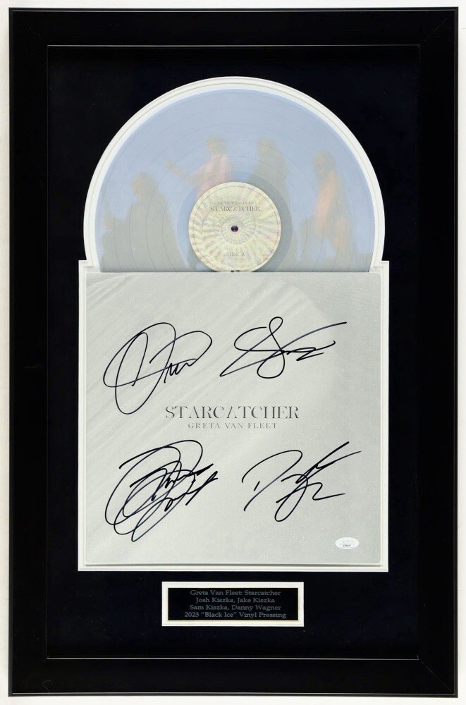 GRETA VAN FLEET Signed Vinyl LP JSA COA STARCATCHER JOSH JAKE SAM