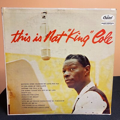 Nat King Cole   This Is Jazz Big Band Swing Vinyl LP Album 1957 Capitol Records