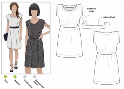 Style Arc Schnittmuster Olivia Kleid Damen Größen 18-30